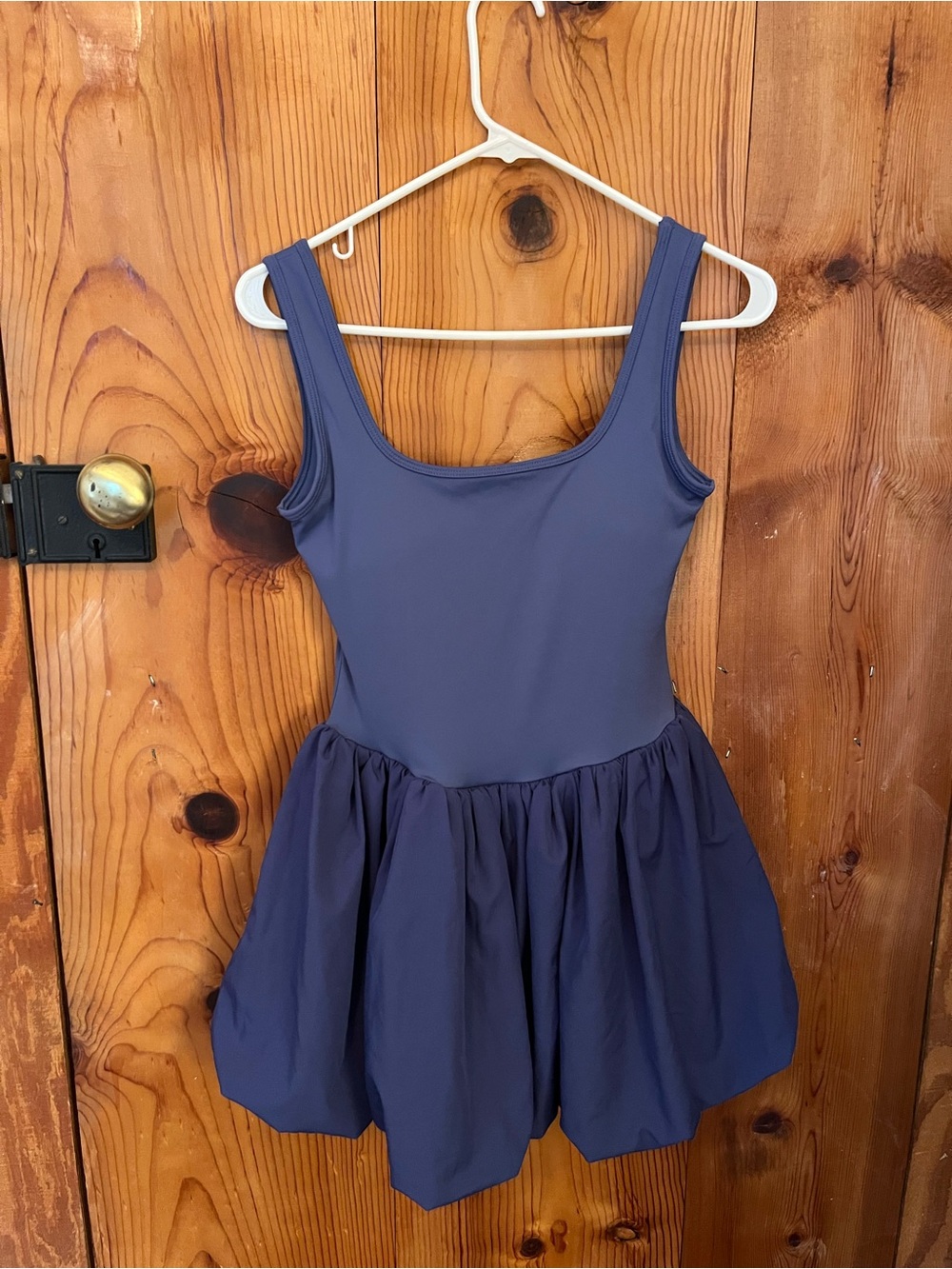 Navy Blue Athletic Bubble Dress